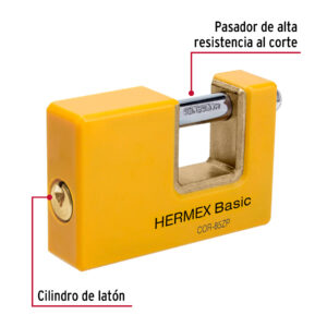 Candado antipalanca 85 mm cuerpo metálico, HERMEX BASIC - Imagen 6