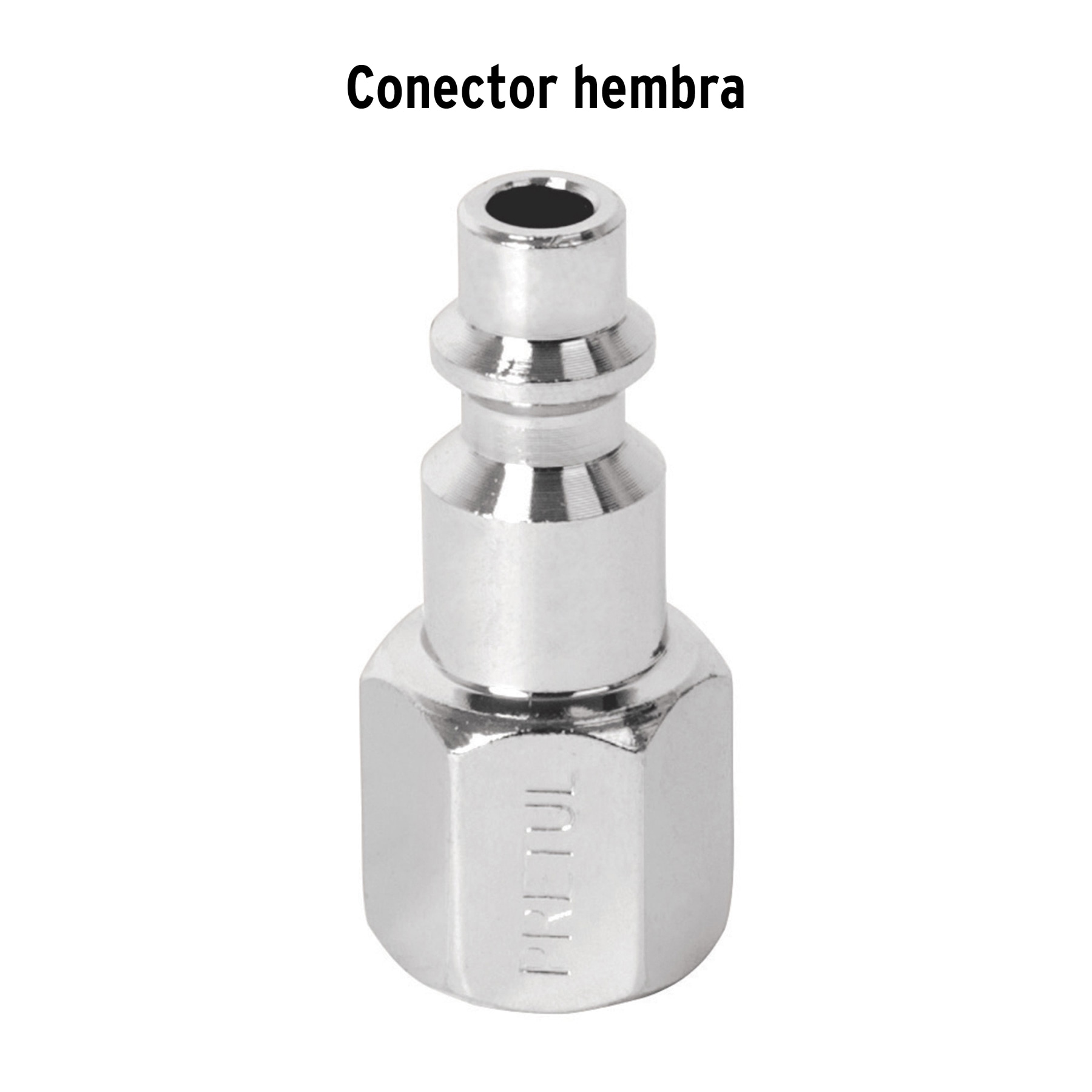 Conector rápido de acero, hembra, cuerda 1/4' NPT, PRETUL - Imagen 3