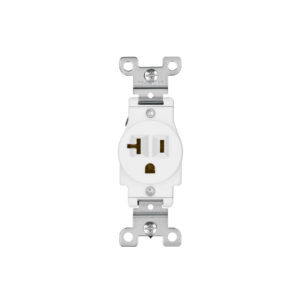 Contacto sencillo, 2 polos 3 hilos, 20 A, Standard, blanco