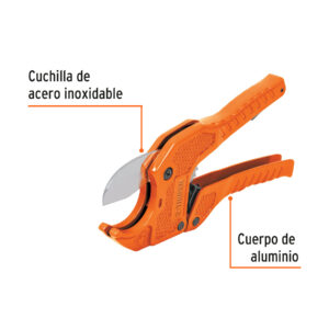 Cortador de tubo plástico, corte 1-5/8' (41 mm), TRUPER - Imagen 3