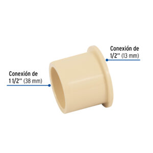 Reducción bushing de CPVC 1-1/2' x 1/2', FOSET - Imagen 3