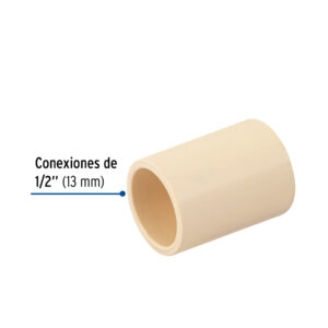 Cople de CPVC de 1/2', FOSET - Imagen 3