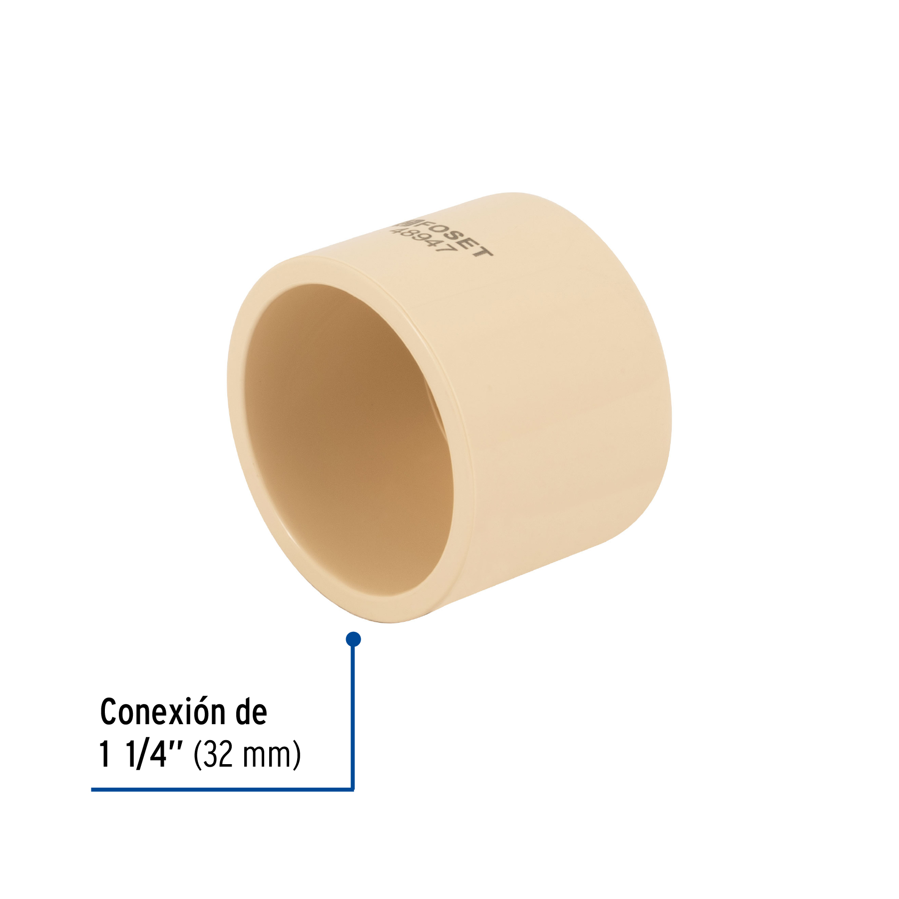 Tapón de CPVC 1-1/4', FOSET - Imagen 3