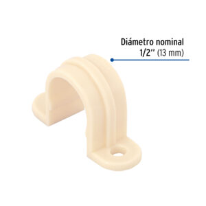 Abrazadera tipo 'U' de CPVC de 1/2', FOSET - Imagen 4