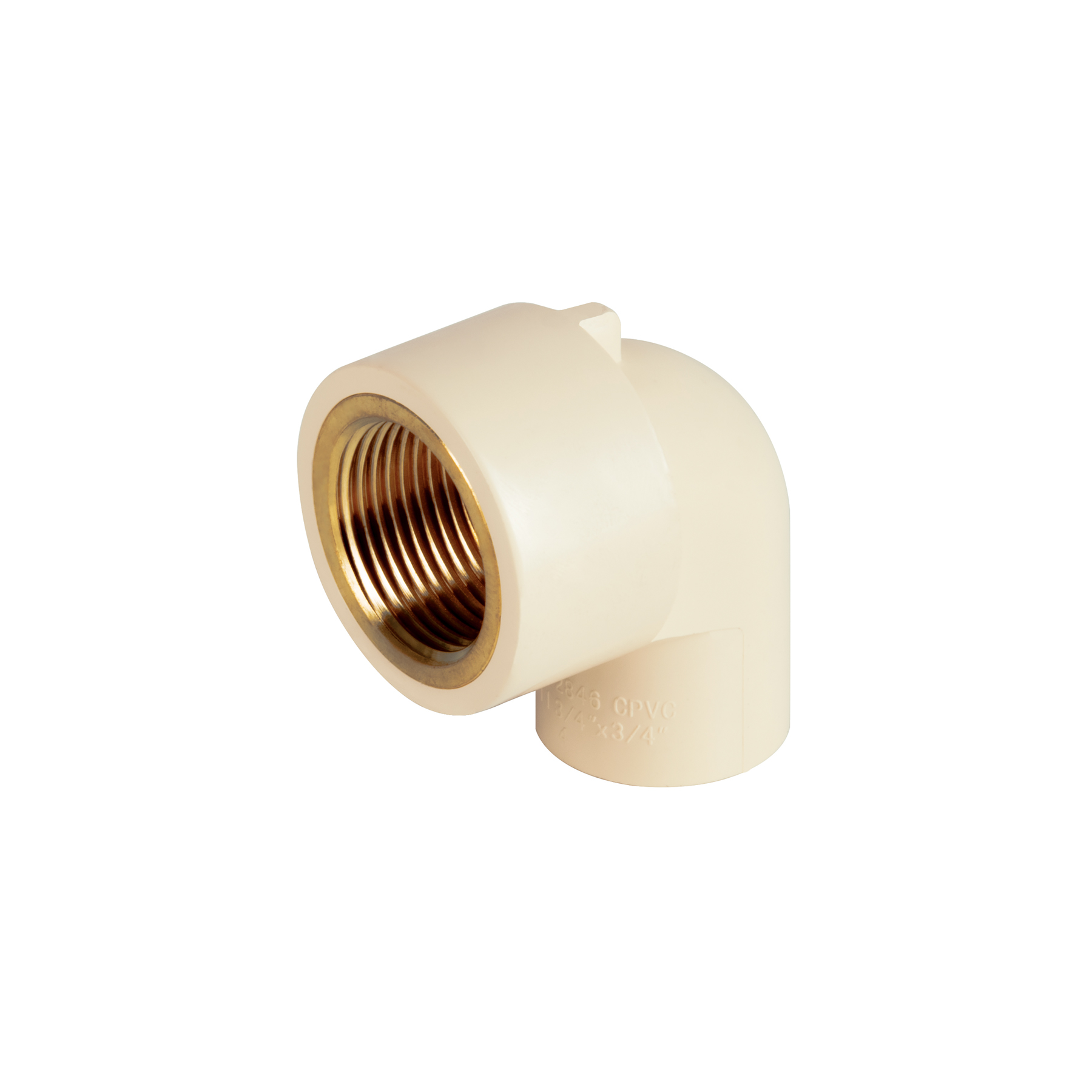 Codo 90° de CPVC con inserto latón 3/4', FOSET - Imagen 2