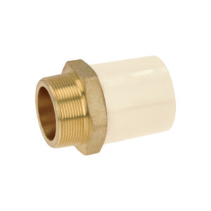 Adaptador CPVC, 2', macho inserto metálico-latón, FOSET - Imagen 2
