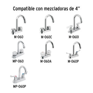 Cuello tipo bar para mezcladora de lavabo, cromo, BASIC - Imagen 5