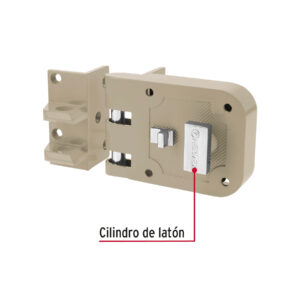 Cerradura sobreponer, puerta corrediza, mariposa, izquierda - Imagen 6