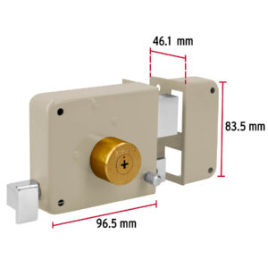 Cerradura sobreponer der instala-fácil, llave tetra, blíster - Imagen 6