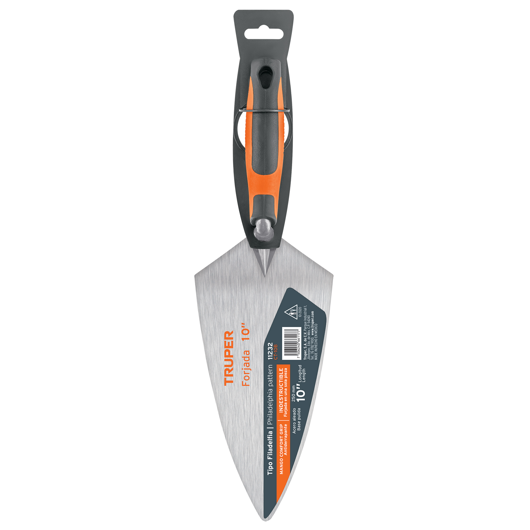 Cuchara para albañil 10' forjada tipo Filadelfia,mgo Comfort - Imagen 5