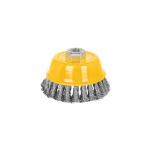 Alternative view of Carda copa 4' alambre trenzado fino, eje 5/8'-11, PRETUL
