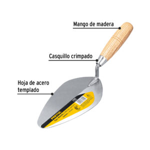 Cuchara para albañil 8' tipo Mérida, PRETUL - Imagen 3