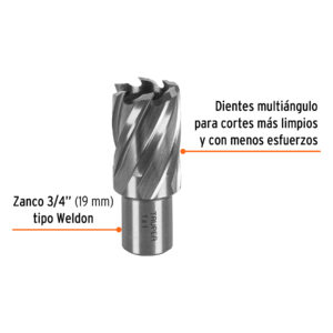 Cortador anular de 1' x 1', TRUPER - Imagen 3