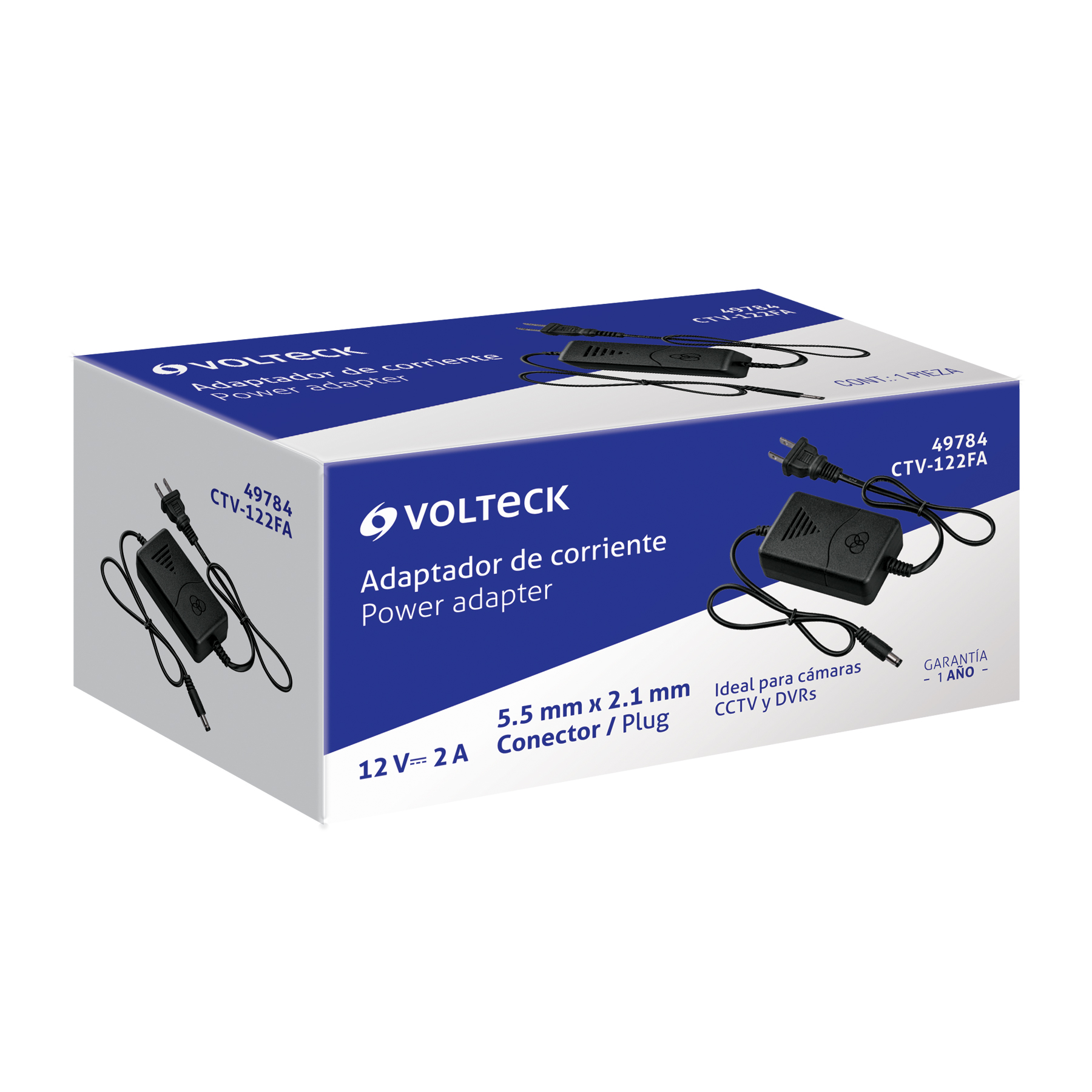 Fuente de Alimentación 12V 2A para CCTV, VOLTECK - Imagen 5