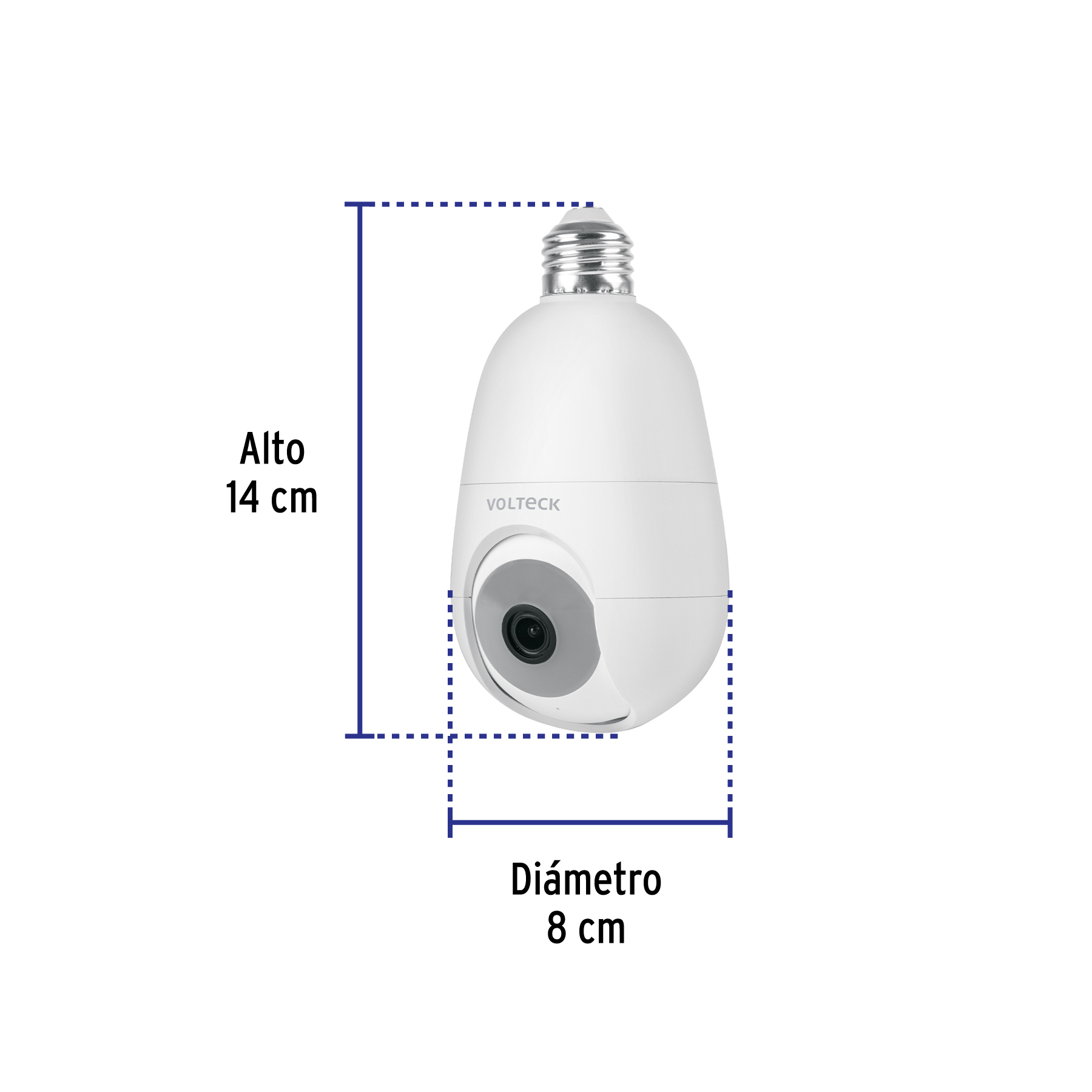 Cámara de seguridad WiFi robotizada, interior, socket, 4 MP - Imagen 4
