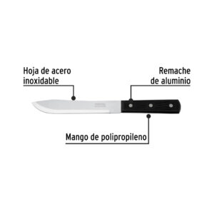 Cuchillo cebollero 7' mango de polipropileno, PRETUL - Imagen 3