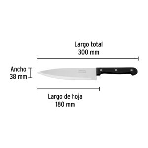 Cuchillo de chef 7' mango de polipropileno, PRETUL - Imagen 4