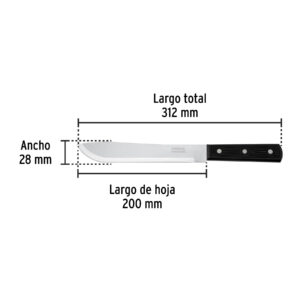 Cuchillo cebollero 8' mango de polipropileno, PRETUL - Imagen 4