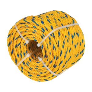 Alternative view of Kilo de cuerda amarilla de polipropileno 4 mm, rollo 1kg