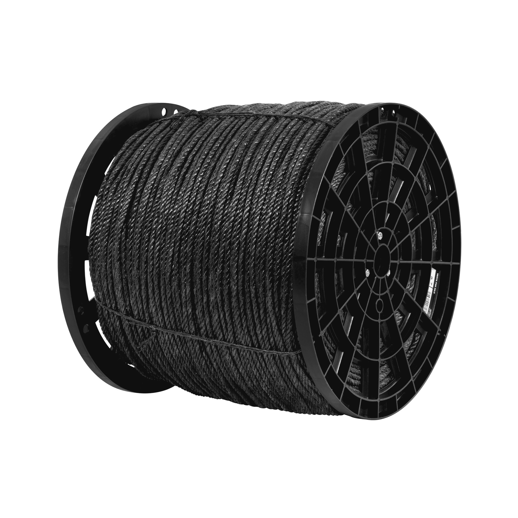 Kilo de cuerda negra de polipropileno 6 mm, carrete 20kg - Imagen 2