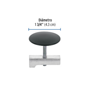 Cubretaladro de acero inoxidable 1-3/4' negro, FOSET - Imagen 4