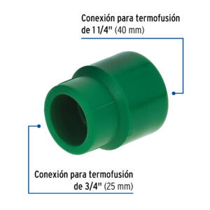 Reducción de PPR 1-1/4' x 3/4', FOSET - Imagen 3