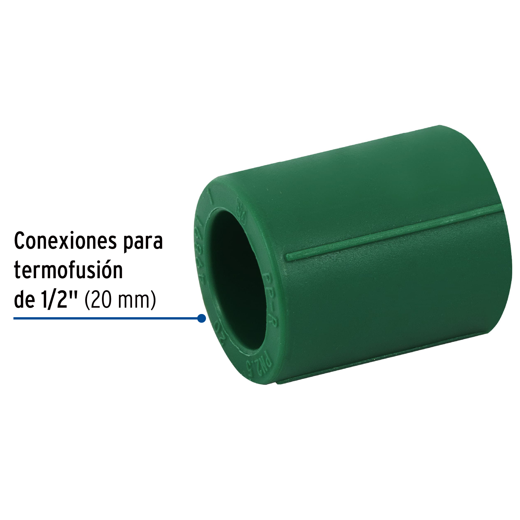 Cople de PPR, 1/2' (20mm), FOSET - Imagen 3