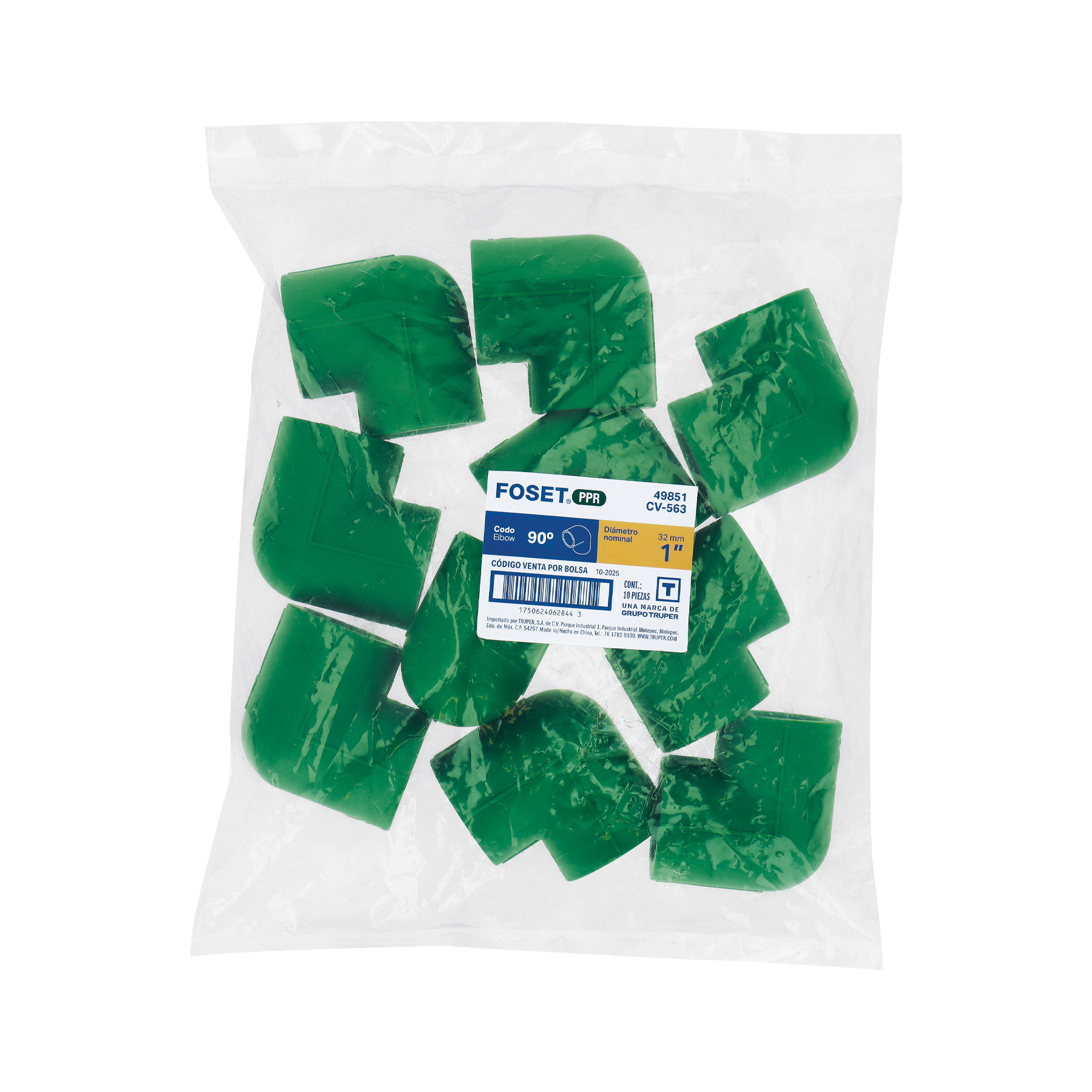 Codo 90° PPR, 1', FOSET - Imagen 4