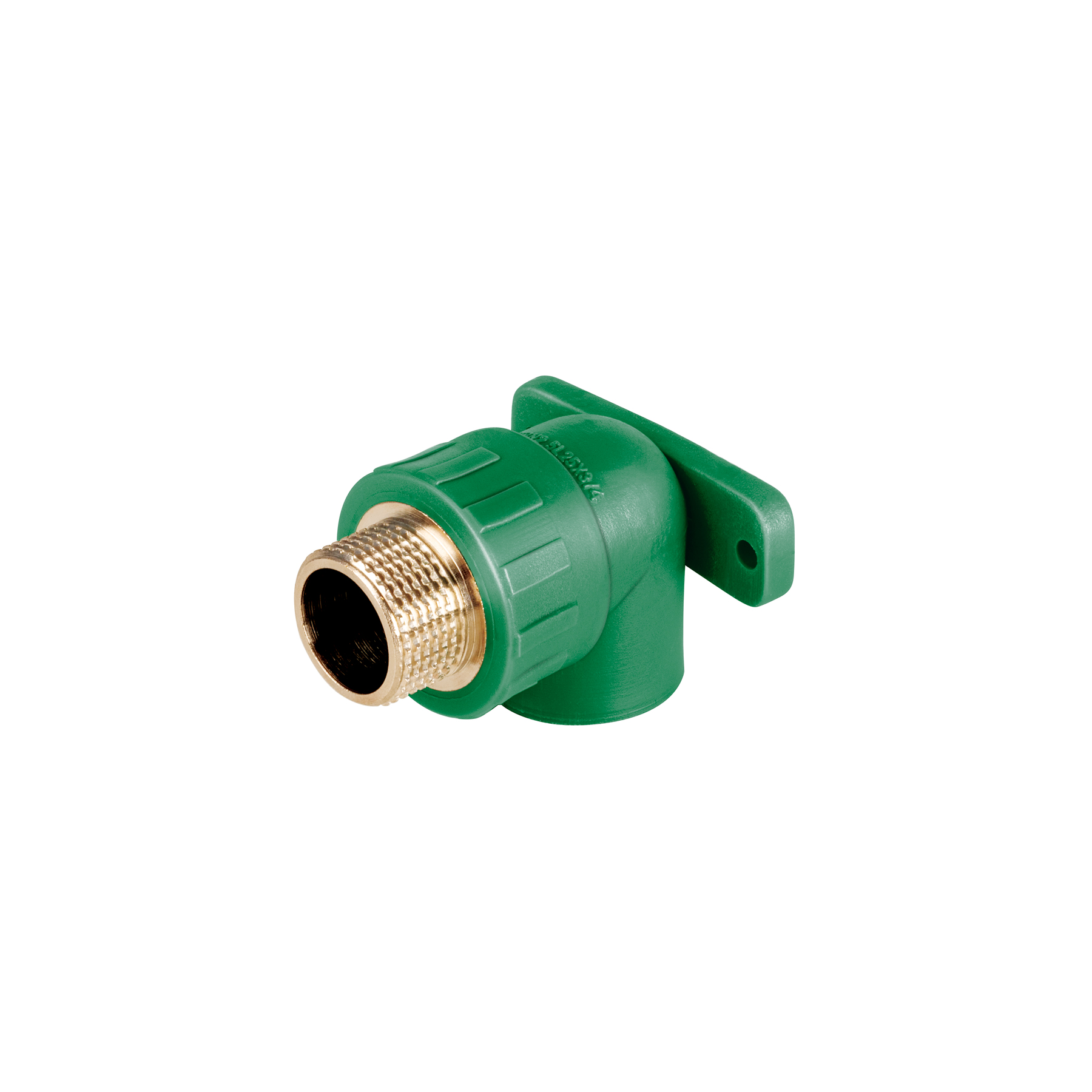 Codo oreja 90° PPR, 3/4', macho con inserto metálico, FOSET - Imagen 2