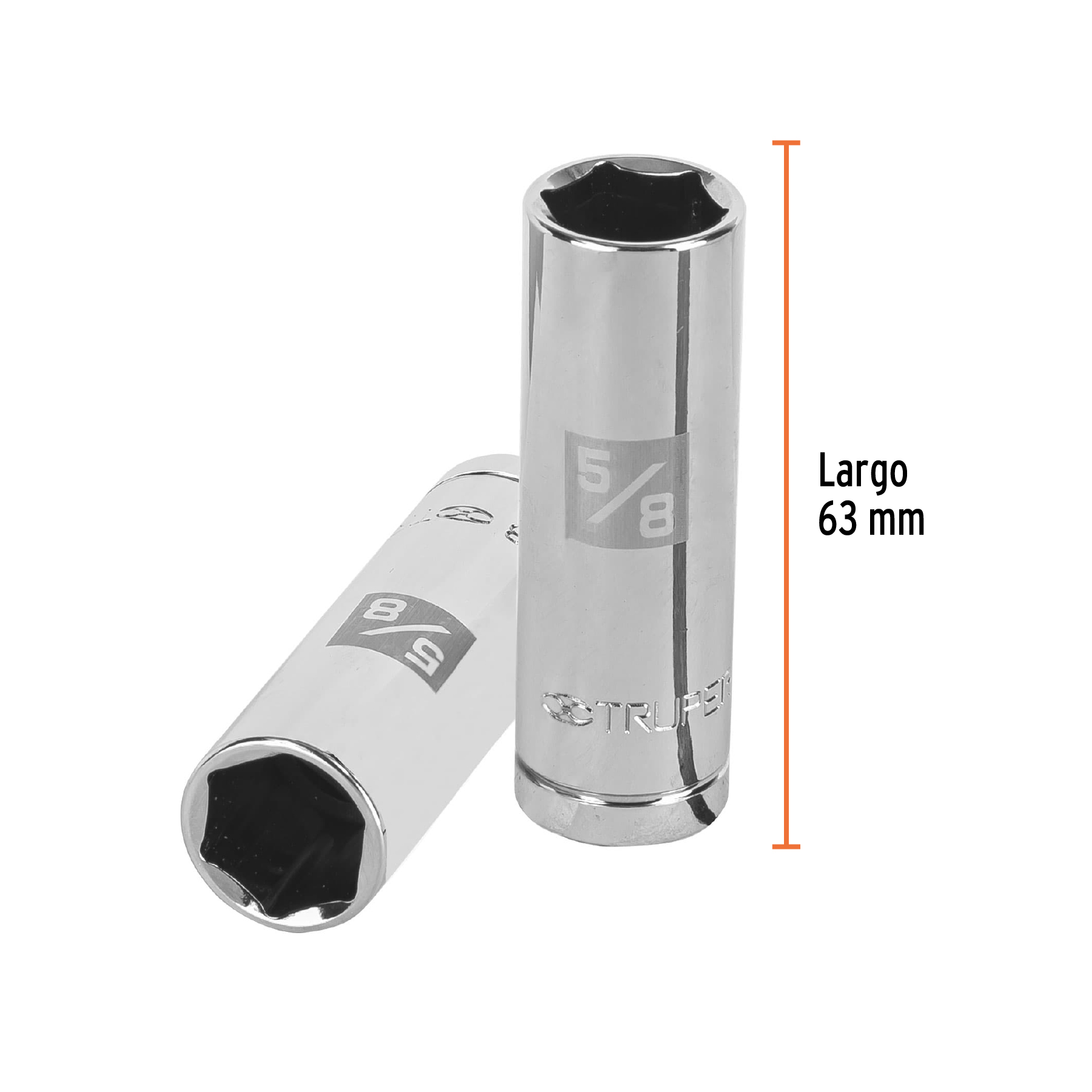 Dado largo para bujía de 5/8', 6 puntas, cuadro de 1/2' - Imagen 5