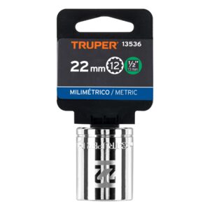 Dado de 22 mm, 12 puntas, cuadro 1/2', TRUPER - Imagen 5