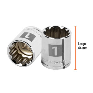 Dado de 1', 12 puntas, cuadro 1/2', TRUPER - Imagen 4