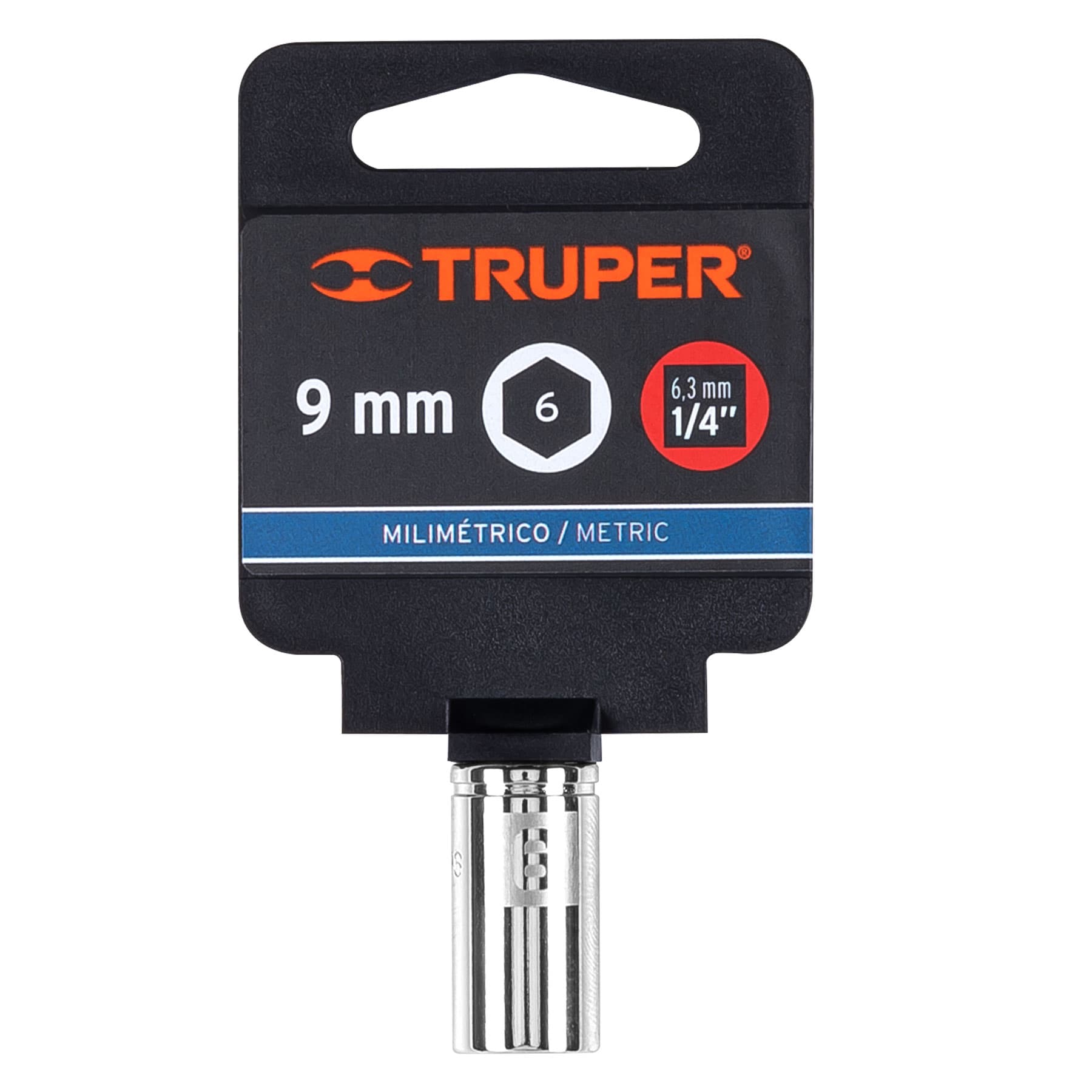 Dado de 9 mm, 6 puntas, cuadro 1/4', TRUPER - Imagen 5