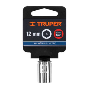 Dado de 12 mm, 6 puntas, cuadro 1/4', TRUPER - Imagen 5
