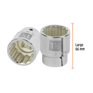 Dado de 1-1/2', 12 puntas, cuadro 3/4', TRUPER - Imagen 4