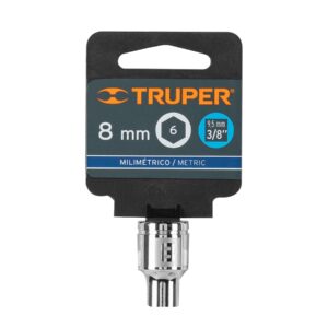 Dado de 8 mm, 6 puntas, cuadro 3/8', TRUPER - Imagen 5
