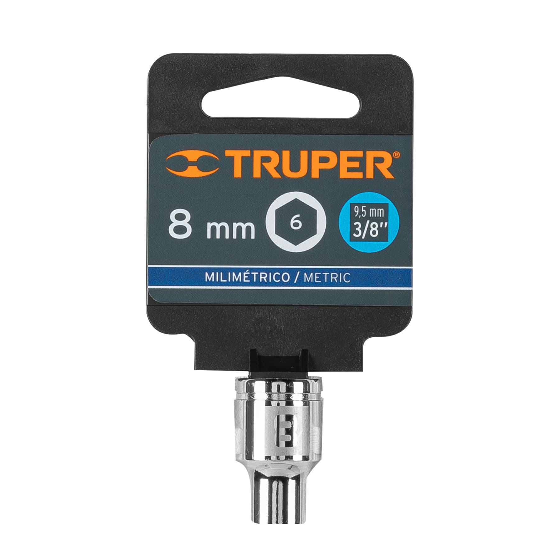 Dado de 8 mm, 6 puntas, cuadro 3/8', TRUPER - Imagen 5