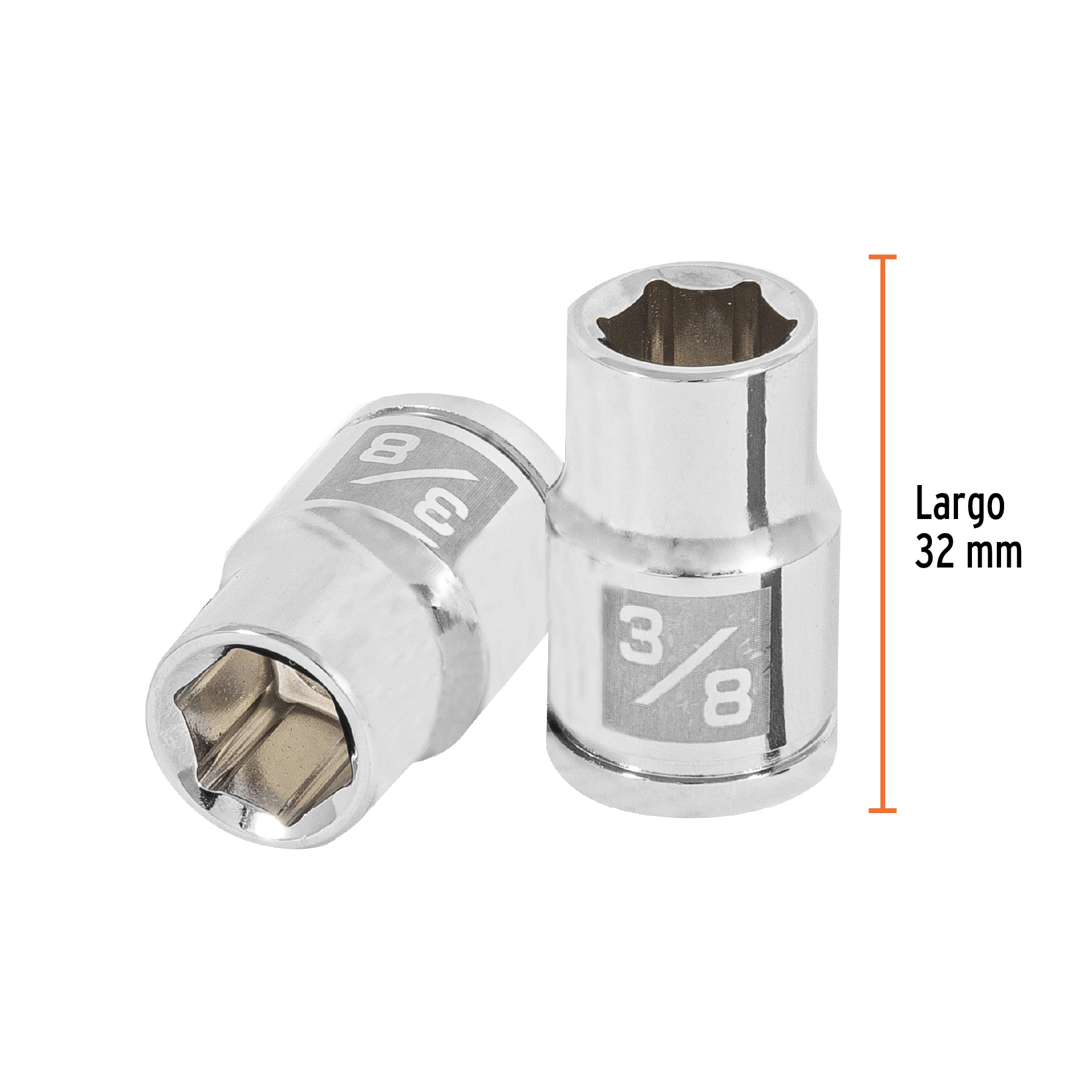 Dado de 3/8', 6 puntas, cuadro 3/8', TRUPER - Imagen 4