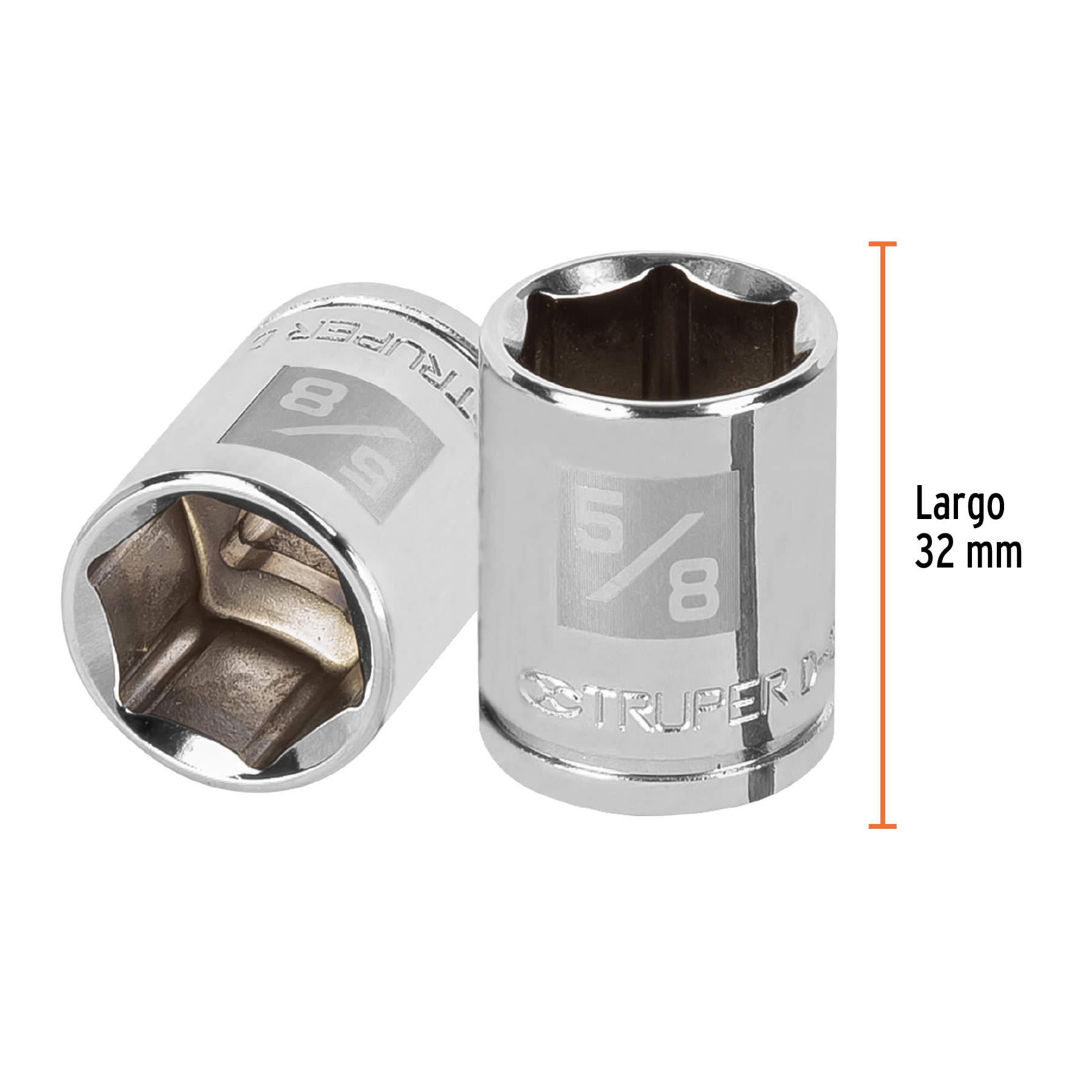 Dado de 5/8', 6 puntas, cuadro 3/8', TRUPER - Imagen 4