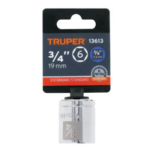 Dado de 3/4', 6 puntas, cuadro 3/8', TRUPER - Imagen 5