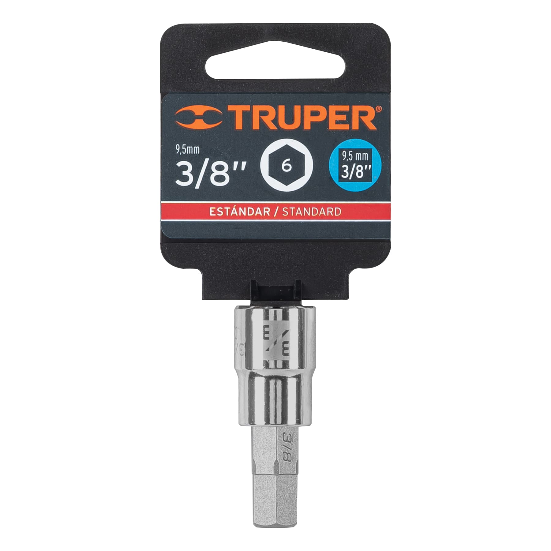 Dado punta hexagonal de 3/8', cuadro 3/8', TRUPER - Imagen 5