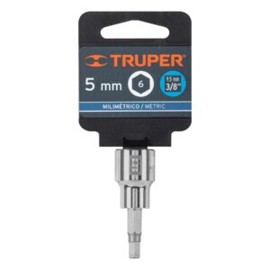 Dado punta hexagonal de 5 mm, cuadro 3/8', TRUPER - Imagen 5