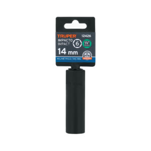 Dado largo cuadro 1/2' de impacto 6 puntas de 14 mm, TRUPER - Imagen 5