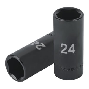 Dado largo impacto de 24 mm, 6 puntas, cuadro 1/2', TRUPER - Imagen 2