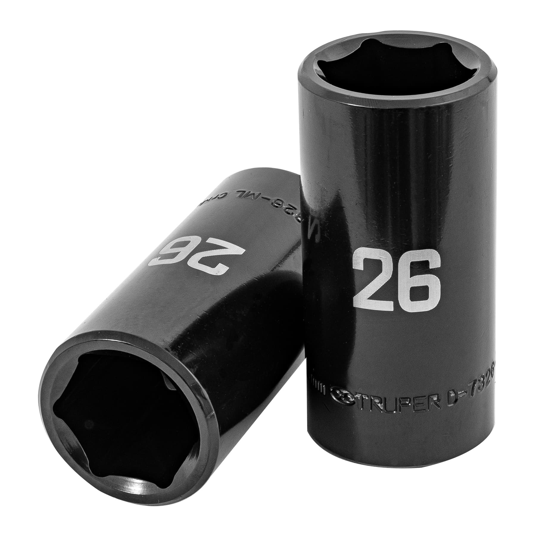 Dado largo impacto de 26 mm, 6 puntas, cuadro 1/2', TRUPER - Imagen 2