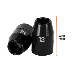 Dado cuadro 1/2' de impacto 6 puntas de 13 mm, TRUPER - Imagen 4