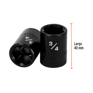 Dado de impacto de 3/4', 6 puntas, cuadro 1/2', TRUPER - Imagen 4
