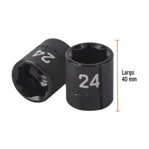 Dado de impacto de 24 mm, 6 puntas, cuadro 1/2', TRUPER - Imagen 4