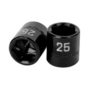Alternative view of Dado de impacto de 25 mm, 6 puntas, cuadro 1/2', TRUPER