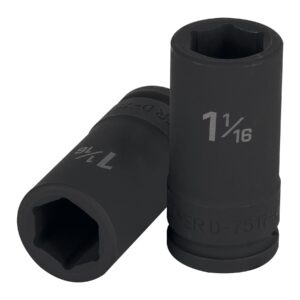 Dado largo de impacto de 1-1/16', 6 puntas, cuadro 3/4' - Imagen 2